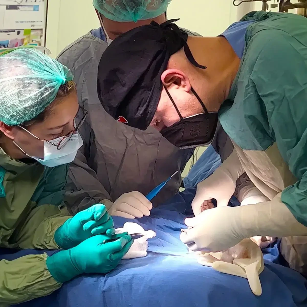 Operating room team